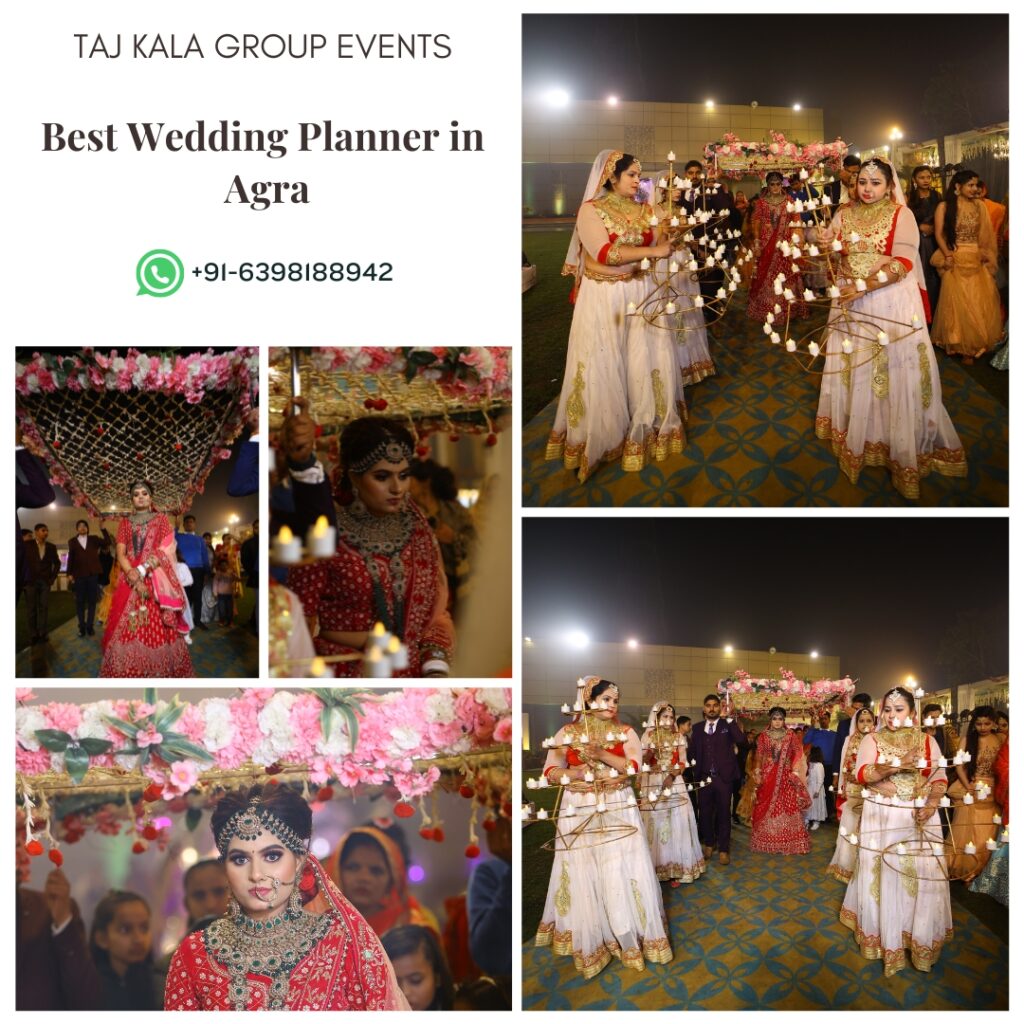 Looking for Bridal Entry for Wedding , Taj Kala Group Events is the best option for Bridal Entry in Agra.