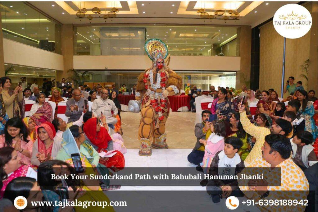Bahubali Hanuman Jhanki during Sunderkand Path at Lemon Tree Hotel Agra by Taj Kala Group Events
