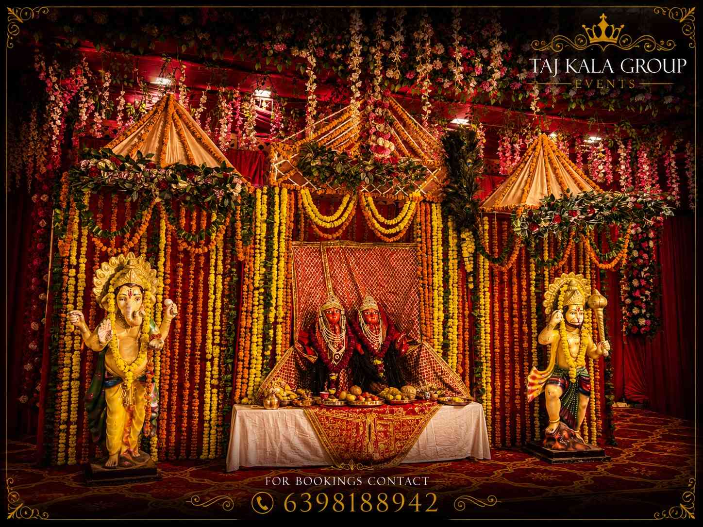 mata-ki-chowki-phool-bangla-decoration