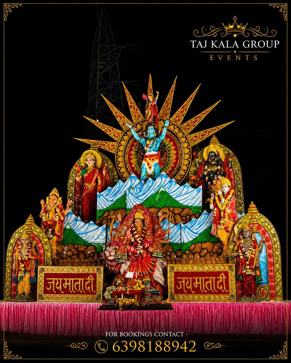 Looking for a unique Mata rani Darbar For Jagran? Our specialized theme designs combine traditional art with modern lighting to create the perfect spiritual ambiance. ❤️✨